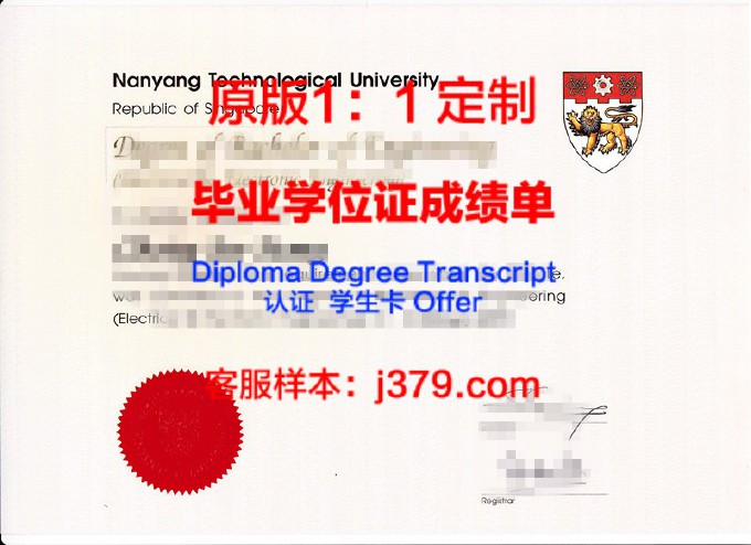 新加坡大学毕业证样本